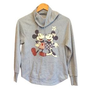 Disney Parks Blue Mickey Mouse Minnie Sweatshirt XS